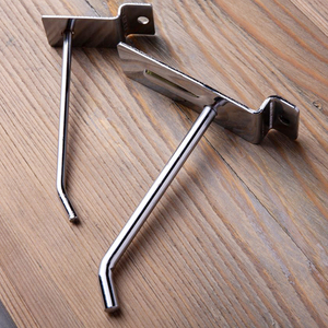 厂家槽板挂钩万用板手机配件防盗不锈钢颜色挂钩坑板钩服装挂钩