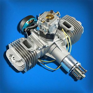 DLE120无人机航模汽油发动机双缸两冲程带发电系统180W120CC排量