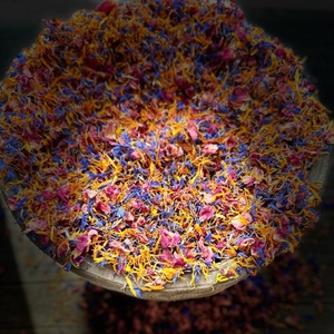 精选矢车菊玫瑰天然可食用混合干花瓣蛋糕咖啡烘培装饰火星花瓣