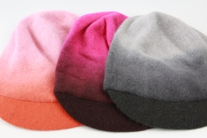 正品ELLE冬季青年女士逛街时尚保暖粉色深灰色西瓜红兔毛混纺帽子