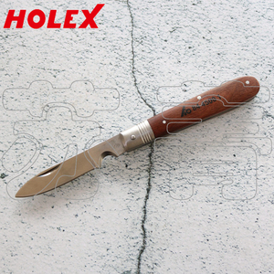 德国霍夫曼HOLEX 木柄电工刀  折叠刀 带刀片和绞刀  844500系列