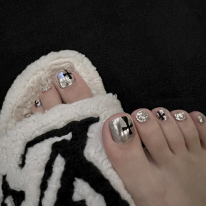 脚指甲贴片美甲成品穿戴式