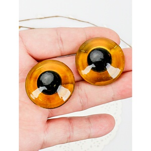 雕刻仿真眼睛眼珠眼球动物标本义眼鸟玻璃手工diy眼睛鹰野鸡