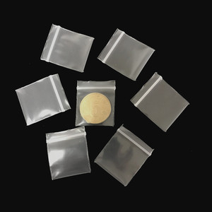 特小号自封袋透明加厚密封袋耳钉项链迷你可爱样品袋塑料包装袋子