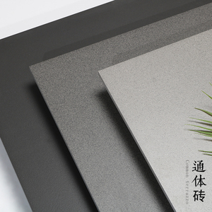 黑灰色通体砖瓷砖 别墅客厅餐厅卧室纯色防滑地砖墙砖深色450*900