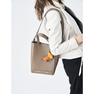 noir atelier 原创迷你托特包意大利头层牛皮 大容量水桶包单肩包