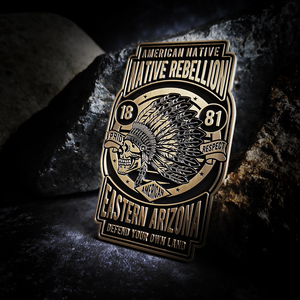 热销印第安骷髅越野车摩托车纯铜立体金属车标侧标车尾标车贴装饰