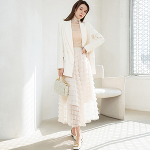 纱裙女半身蛋糕裙