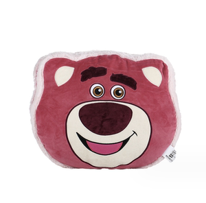 正版迪士尼玩具总动员甜蜜草莓熊头型毛绒公仔抱枕可爱熊抱哥靠枕