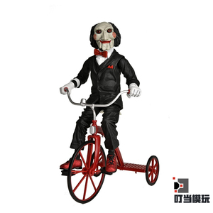 现货 neca 电锯惊魂 比利 自行车 12寸可动人偶手办 镭射正版
