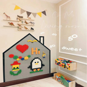 大颗粒积木墙拼装壁挂式兼容乐高益智拼图家用墙贴男女孩儿童玩具