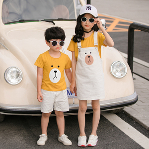 亲子装夏天一家四口网红