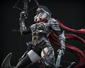 恶魔猎人&阿兹莫丹3d模型数据stl动漫画影视人物手办高精素材文件