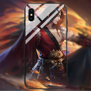 适用苹果xsmax手机壳橘右京修罗iphone6splus玻璃套8硬xr/11pro/7