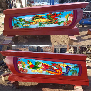 【棺材装饰】土葬棺材寿材两侧二十四孝八仙龙凤布贴画装饰品配件