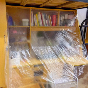 防尘罩学生宿舍书桌万能保护罩一次性透明塑料寝室防尘膜遮尘盖布