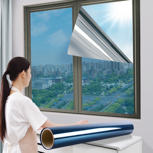 阳台遮阳防晒隔热膜单向透视贴膜太阳膜窗户防窥自粘玻璃遮光贴纸