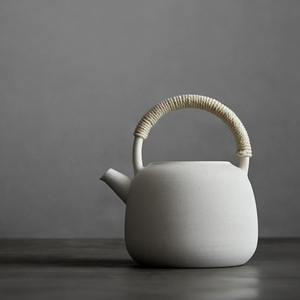 林泉山房 陶壶 烧水壶煮茶壶 耐火手工茶具白陶泥