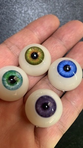 仿真眼珠特效化妆半圆大眼球硅胶假人蜡像3厘米直径娃娃仿真眼球
