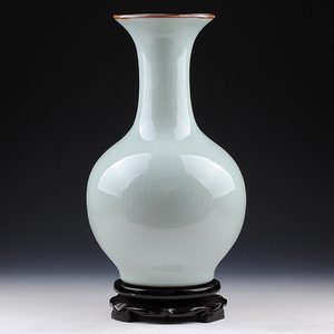 景德镇陶瓷花瓶摆件仿古瓷器插花复古中式现代简约客厅家居装饰品