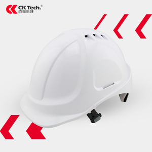 ABS安全帽工地施工领导型内衬建筑工程电力劳保头盔白色透气国标