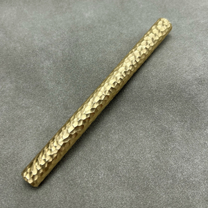 巴老爷手制黄铜锤纹钢笔中性两用笔练字刻字礼物