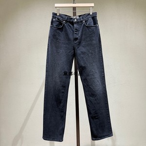 正品现货 Loewe/罗意威 24春夏男士厚款宽腿直筒牛仔裤H526Y11W29