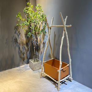 树枝衣架落地原木