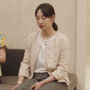 我们的婚姻沈彗星白百何同款韩版女小香风薄呢子外套2022春季上衣