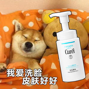 保税 日本花王Curel珂润洗面奶干燥敏感肌保湿泡沫氨基酸洁面乳