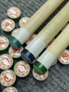 零度彩虹台球杆皮头阿塔皮头 14mm大头小头杆杆头 台球斯诺克皮头
