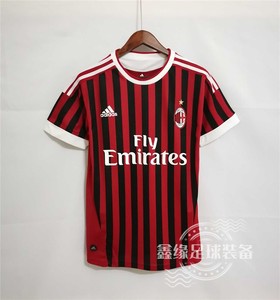 阿迪达斯11-12欧冠ac米兰主场复古版球衣11号伊布意甲短袖足球服