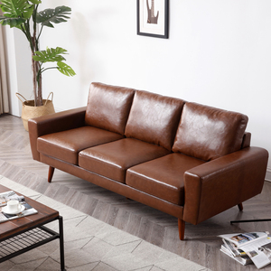 北欧风简约皮沙发日式小户型现代客厅单人双人三人简易沙发椅组合