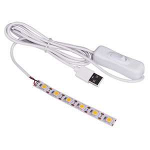 光影灯箱纸雕剪纸LED灯带暖白双色高亮 5V 5050灯带USB灯带开关