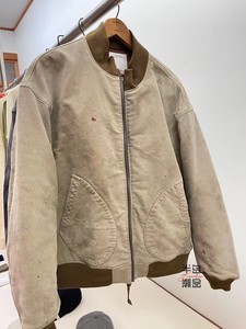visvim mechanics jkt g.cords 泼墨做旧 拉链夹克外套 22ss