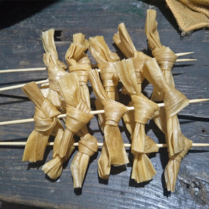 豆皮结130串豆制品干货豆腐串豆串麻辣烫腐竹结火锅食材烧烤炸串