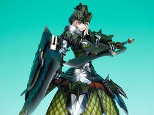 阿依 gk 手办 白模 (w_1604) 1/6 怪物猎人 雌火龙装备-充能斧ver