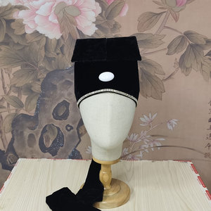 帽子贫生巾小生巾素生帽书生帽苦生巾高方巾书生巾帽鼎盛服饰