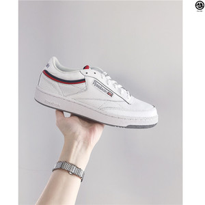 reebok/锐步 club c 85 陈伟霆同款白红复古板鞋 小白鞋 cn3761