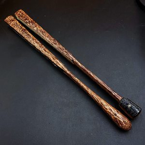 马力龙师傅制作95寸16方红芝麻棕竹折扇空白苏面扇子文玩扇古风扇