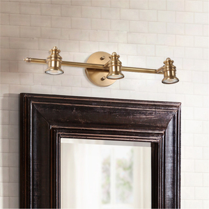 美式镜前灯全铜LED中式欧式壁画射灯梳妆台卫生间浴室化妆镜柜灯