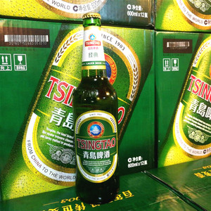 老青岛啤酒 600ml12瓶一箱经典11度深圳市5箱起包邮餐饮团购配送