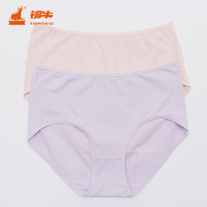 铜牛2021秋冬新款弹力棉女士三角裤(2条装)内裤女vc034