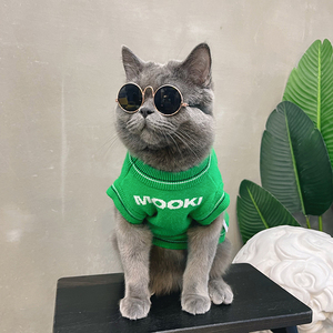 猫咪衣服冬季毛衣宠物猫猫蓝猫冬装背心保暖可爱防掉毛公猫帅气