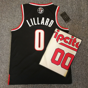 开拓者0号利拉德复古球衣00号安东尼男女3号麦科勒姆定制篮球队服