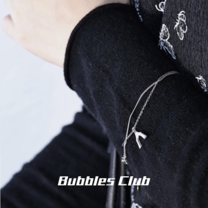 BubblesClub墨筝筝码系列 筝码手链新中式小众S925纯银琴码