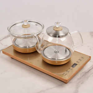 智速千彩底部上水电热烧水壶泡茶专用家用抽水茶台一体茶具嵌入式