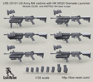 35828  现代M4 含 HK M320榴弹发射器 镭射指示器 1：35