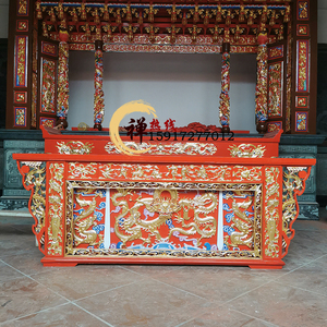 香樟木神台立柜供桌佛台家用观音台神像供台神龛佛龛宗氏祠堂定制