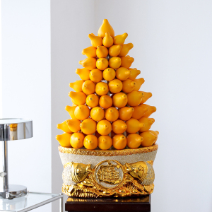 五代同堂果年宵花黄金果盆栽客厅茶几绿植新年花卉五指茄带果盆景